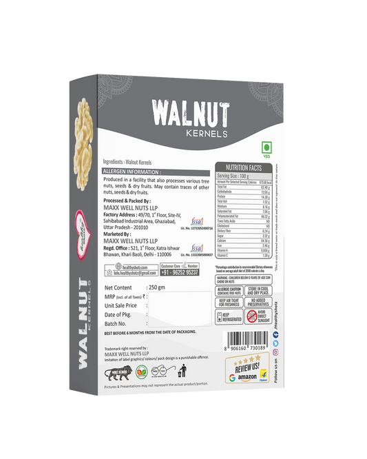 Healthy Shotz Walnut Kernel (Super) 500gram