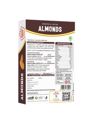 Healthy Shotz Roasted and Salted Almonds (Kernels 250gm)