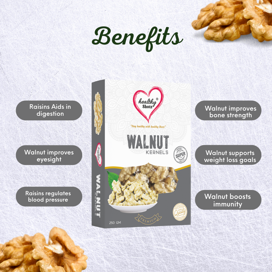 Healthy Shotz Walnut Kernel (Super) 500gram