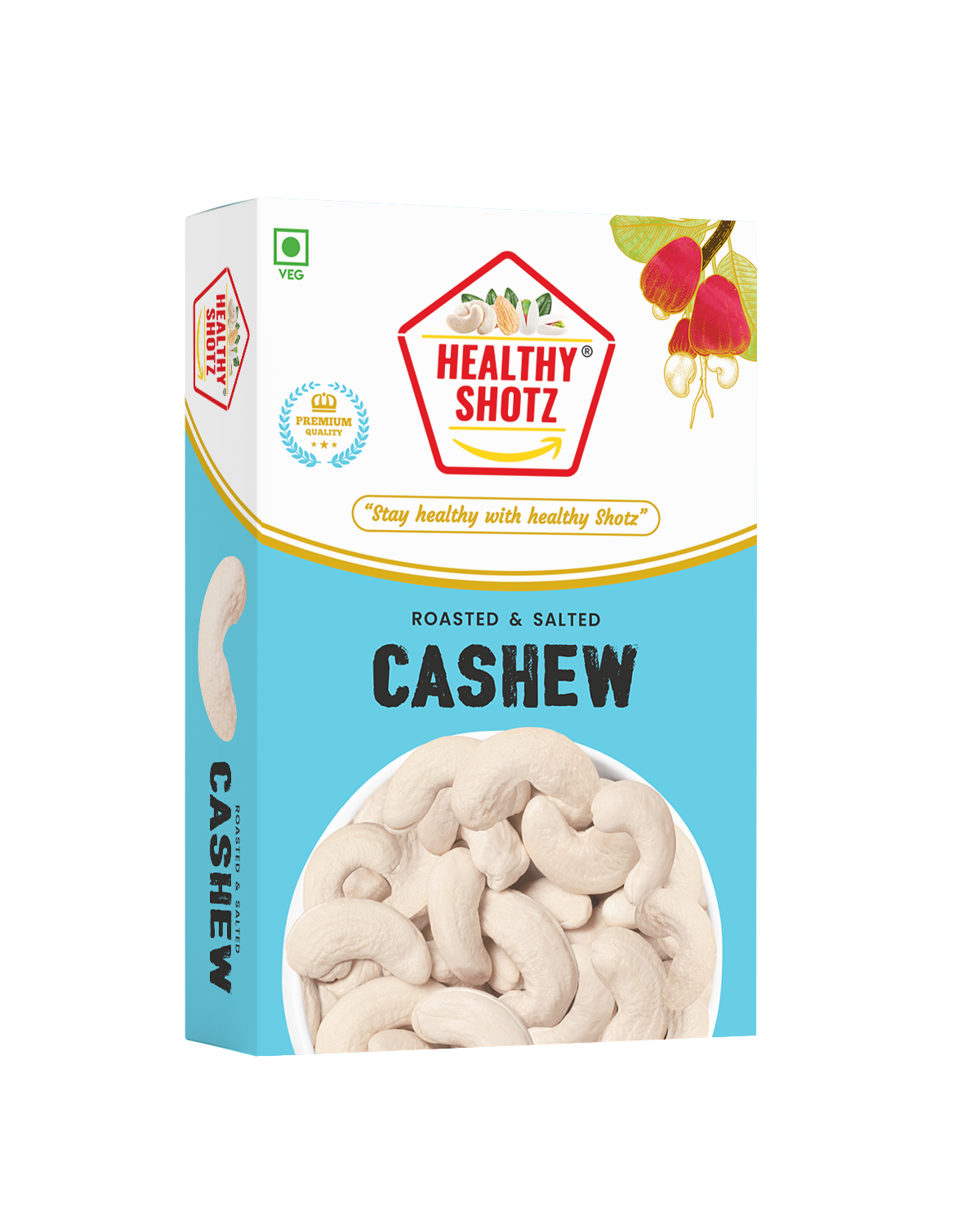 Healthy Shotz Roasted and Salted Cashew 240 (1kg)