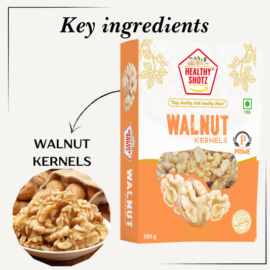 Healthy Shotz Walnut Kernels (Prime) 250gram