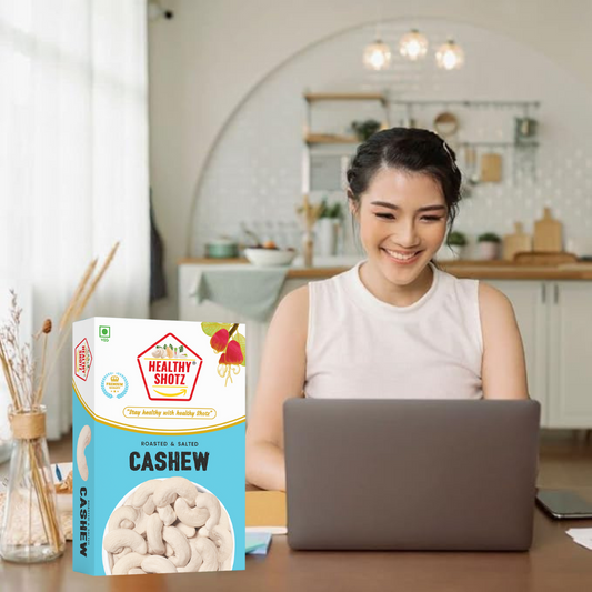 Healthy Shotz Roasted and Salted Cashew 240 (250gm)