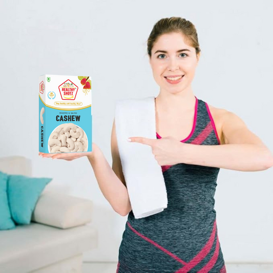 Healthy Shotz Roasted and Salted Cashew 240 (250gm)