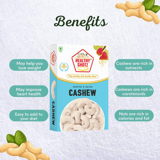 Healthy Shotz Roasted and Salted Cashew 240 (1kg)