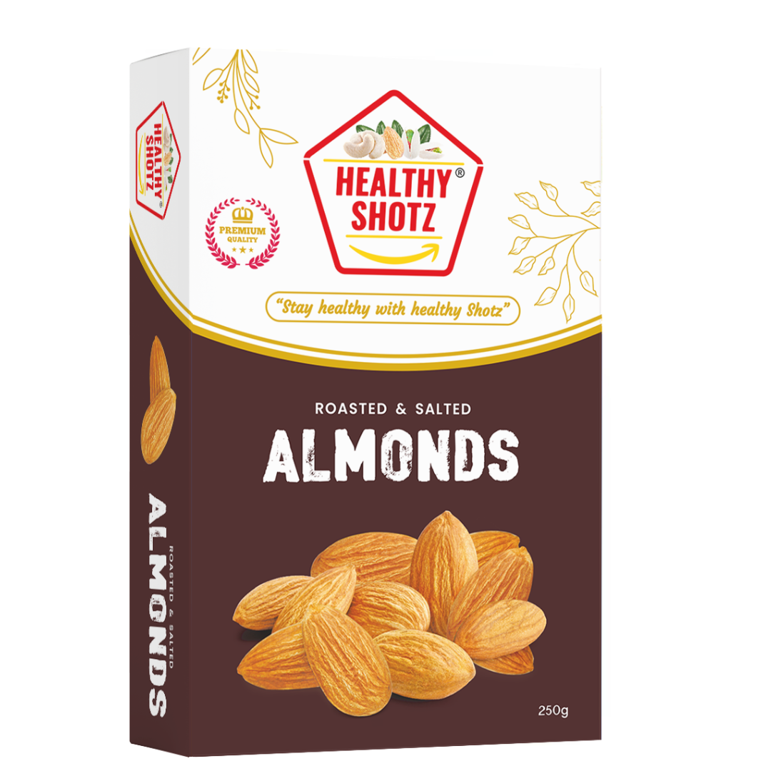 Healthy Shotz Roasted and Salted Almonds (Kernels 1kg)