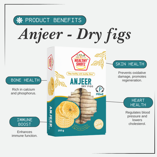 Healthy Shotz Anjeer Dry Fig (Prime) 250gram