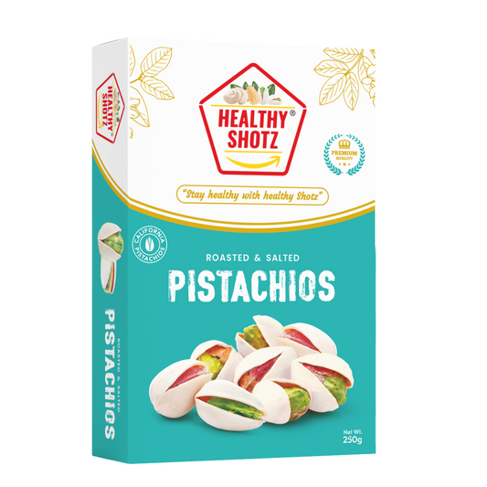 Healthy Shotz Roasted And Salted Pistachios (California 250gm)