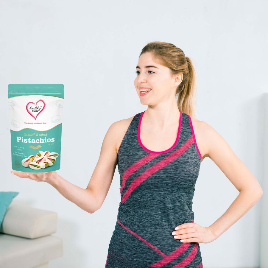Healthy Shotz Roasted And Salted Pistachios (California 250gm)