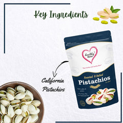 Healthy Shotz Roasted and Salted Pistachios (California 750gm)