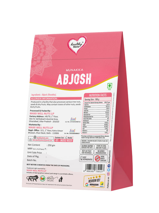 Healthy Shotz Abjosh Munakka (Fine) 250gram