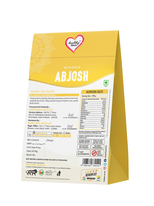 Healthy Shotz Abjosh Munakka (Prime) 250Gram