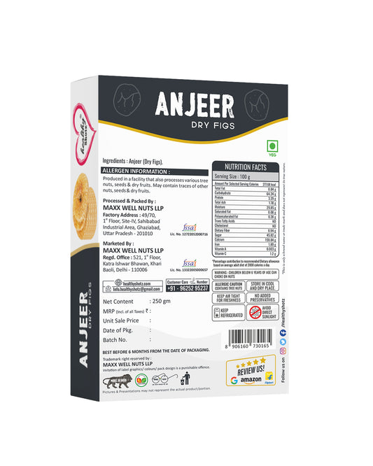 Healthy Shotz Anjeer Dry Fig (Super)250gram