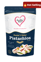 Healthy Shotz Roasted and Salted Pistachios (California 250gm)